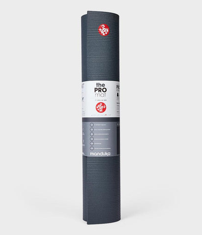Manduka PRO Yoga Mat 6mm (Black Thunder - Length 180cm)