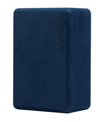 Manduka Recycled Foam Yoga Block (Midnight - Size: 4”x6”x9”)